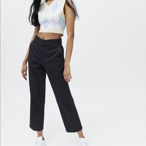Dickie’s High Waisted Ankle Pant in Black